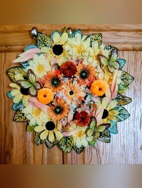Beautiful Fall Wreath 17x17" (Handmade)